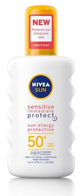 Nivea Sprej na opalování Sensitive SPF 50+ (Sun Spray) 200 ml