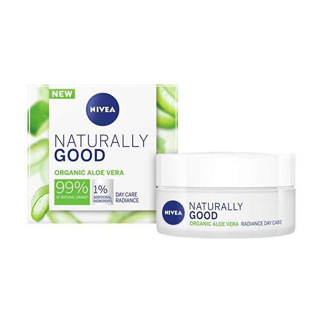 Nivea Naturally Good Aloe Vera rozjasňující denní pleťový krém 50 ml