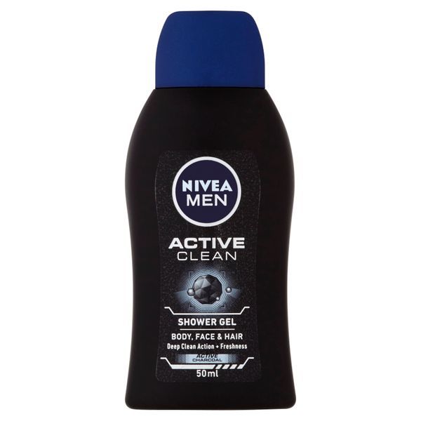 Nivea Sprchový gel pro muže Active Clean mini (Shower Gel) 50 ml