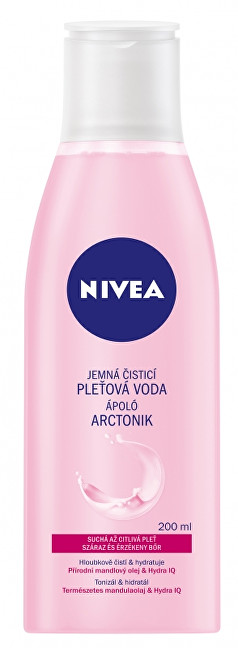 Nivea Zklidňující čisticí pleťová voda pro suchou a citlivou pleť Aqua Effect 200 ml