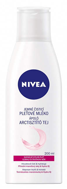Nivea Zklidňující čisticí pleťové mléko pro suchou a citlivou pleť Aqua Effect 200 ml