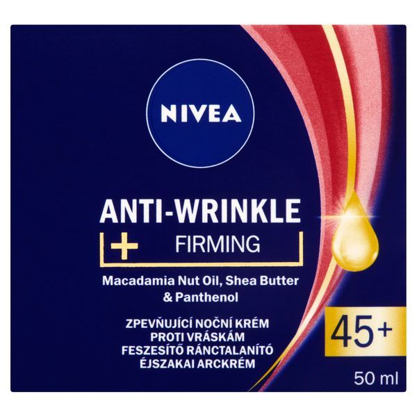 Nivea Zpevňující noční krém proti vráskám 45+ (Anti-Wrinkle + Firming) 50 ml