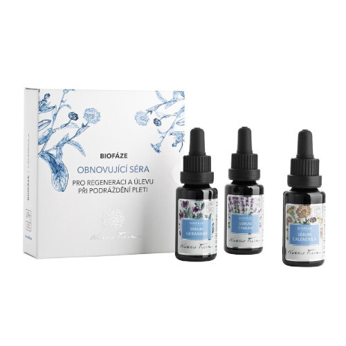 Nobilis Tilia Obnovující séra pro regeneraci a úlevu při podráždění pleti Calendula 3 x 20 ml