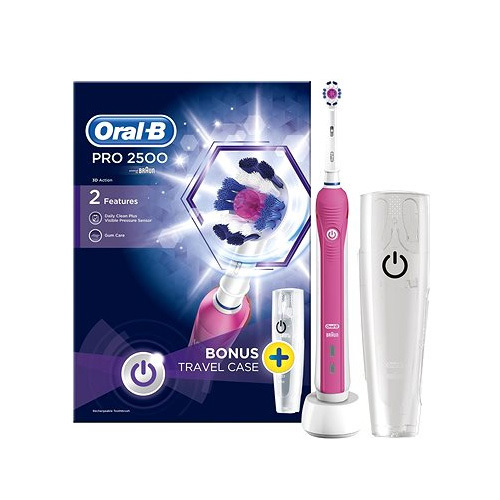 Oral B Dárková sada elektrického zubního kartáčku Pro 2500 3D Action
