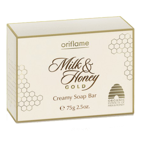 Oriflame Krémové mýdlo Milk & Honey Gold (Softening Creamy Soap Bar) 75 g