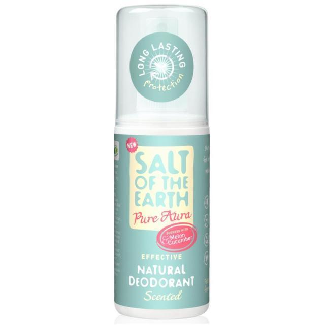 Salt Of The Earth 100% přírodní deodorant Meloun&amp;Okurka Pure Aura (Natural Deodorant) 100 ml