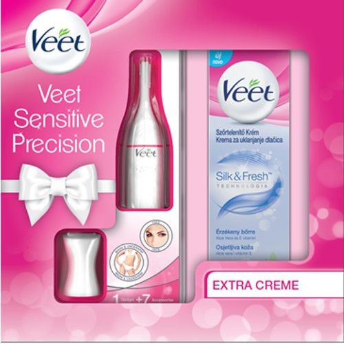 Veet Dárková sada Velvet Sensitive Precision pro citlivou pokožku