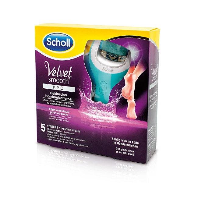 Scholl Elektrický pilník na chodidla do vody Velvet Smooth Pro (Wet And Dry)