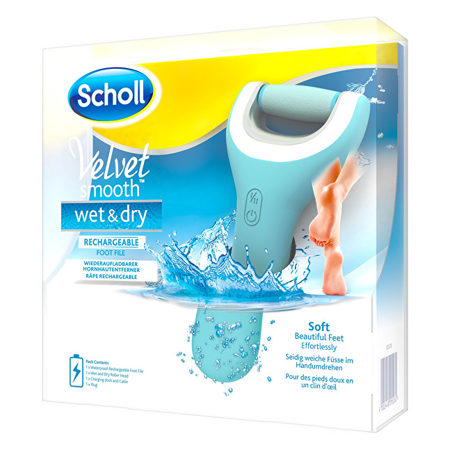 Scholl Elektrický pilník na chodidla do vody Velvet Smooth Pro (Wet And Dry)