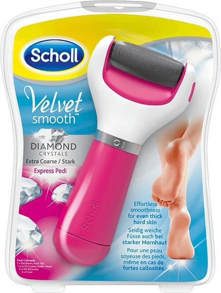 Scholl Elektrický pilník na chodidla s diamantovými krystalky extra hrubý Velvet Smooth Diamond - originál