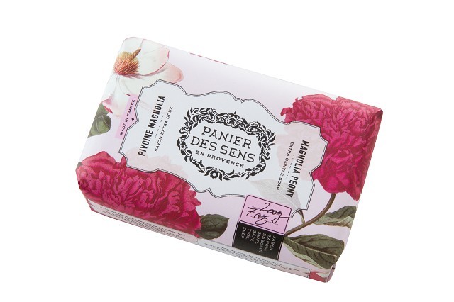 Panier des Sens Extra jemné přírodní mýdlo s bambuckým máslem Magnólie a pivoňka (Extra Gentle Soap) 200 g