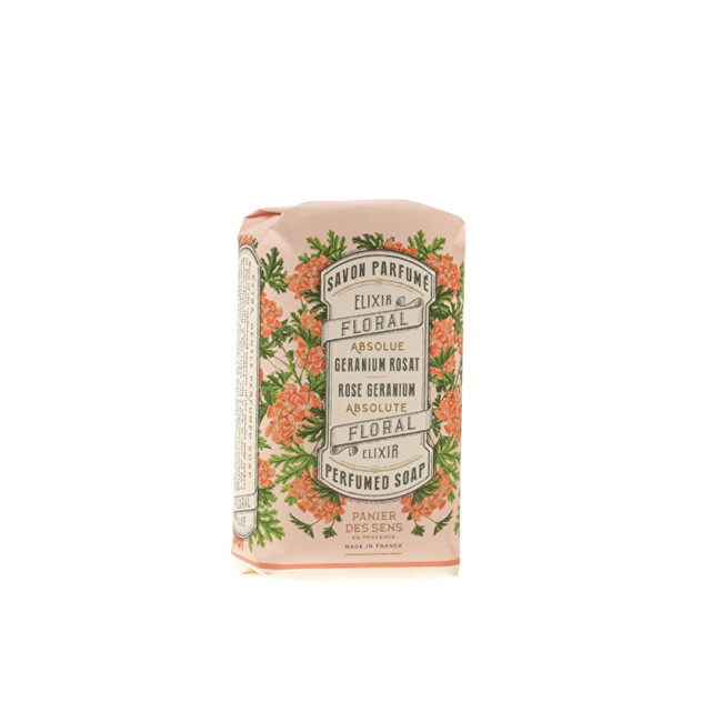 Panier des Sens Třikrát jemně mleté mýdlo Růže a muškát (Perfumed Soap) 150 g
