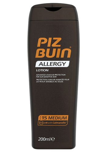 Piz Buin Mléko na opalování SPF 15 (Allergy Lotion) 200 ml