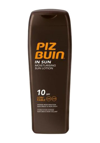 Piz Buin Mléko na opalování SPF 10 (In Sun Moisturising Sun Lotion) 200 ml