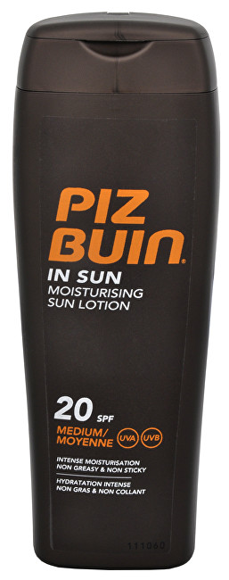 Piz Buin Mléko na opalování SPF 20 (In Sun Moisturising Sun Lotion) 200 ml