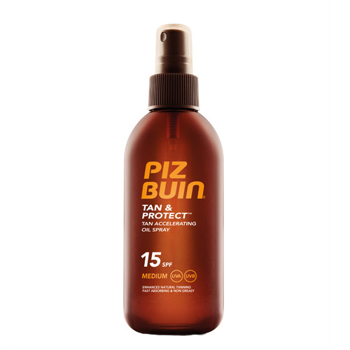 Piz Buin Olej urychlující proces opalování ve spreji SPF 15 Tan & Protect (Accelerating Oil Spray) 150 ml