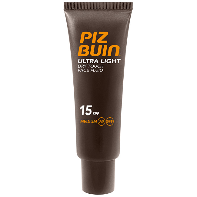 Piz Buin Ultra lehký nemastný fluid na opalování obličeje Ultra Light SPF 15 (Dry Touch Face Fluid) 50 ml