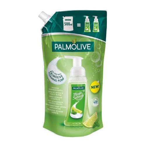 Palmolive Tekuté mýdlo s limetkou a mátou Magic Softness (Foaming Handwash Lime &amp; Mint) - náhradní náplň 500 ml