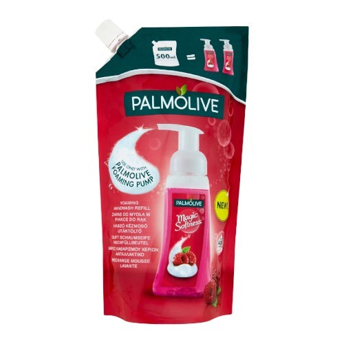Palmolive Tekuté mýdlo s malinou Magic Softness Raspberry (Foaming Handwash)- náhradní náplň 500 ml