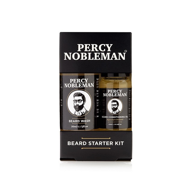 Percy Nobleman Malá dárková sada péče o vousy a knír (Beard Starter Kit)