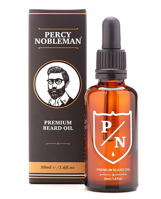 Percy Nobleman Prémiový olej na vousy (Premium Beard Oil) 50 ml - SLEVA - chybí celofán