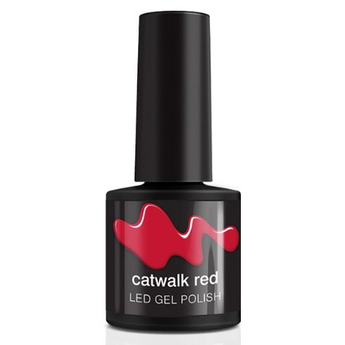Rio-Beauty Barevný gel-lak na nehty Catwalk Red (Led gel Polish) 7 ml