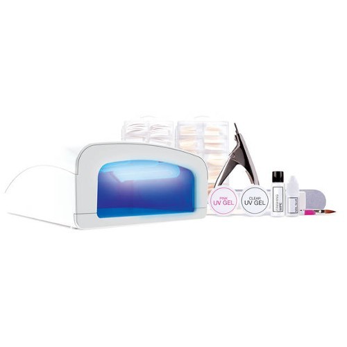 Rio-Beauty Sada na gelové nehty s UV lampou a s příslušenstvím UVLP6 (Professional UV Nails Extensions)