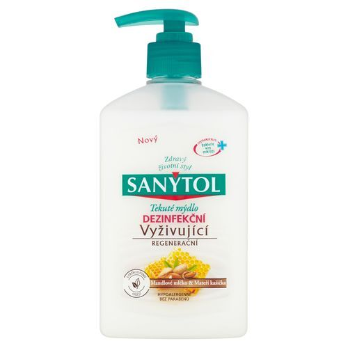Sanytol Vyživující dezinfekční mýdlo Mandlové mléko & mateří kašička 250 ml