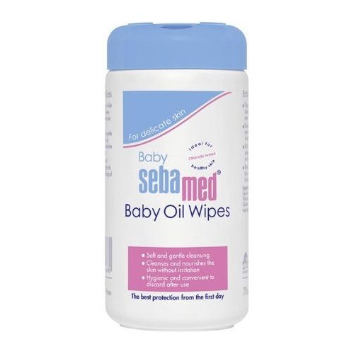 Sebamed Dětské olejové ubrousky Baby (Baby Oil Wipes) 70 ks