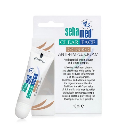 Sebamed Tónovací krém na akné Clear Face (Coloured Anti-Pimple Cream) 10 ml