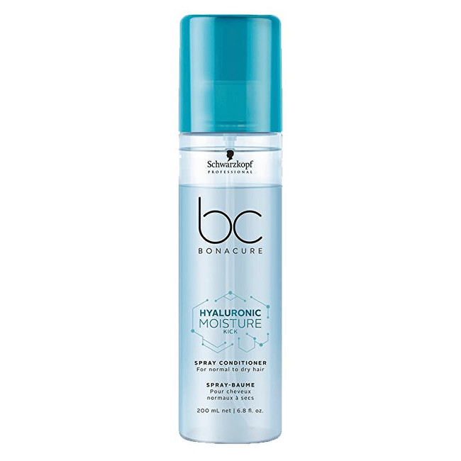 Schwarzkopf Professional Bezoplachový kondicionér ve spreji pro normální a suché vlasy BC Bonacure Moisture Kick (Spray Conditioner) 200 ml