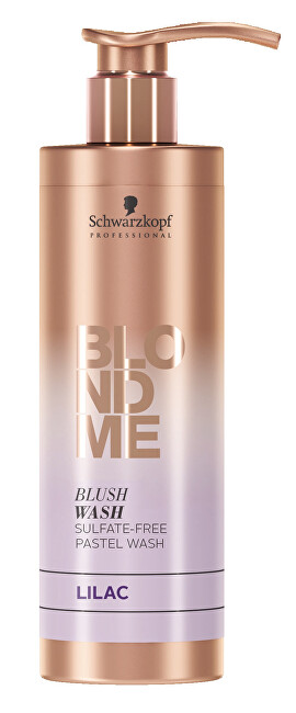 Schwarzkopf Professional Bezsulfátový tónovací šampon pro blond vlasy BLONDME Lilac (Blush Wash) 250 ml