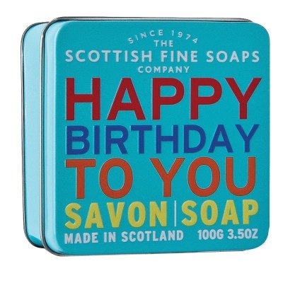 Scottish Fine Soaps Mýdlo v plechu Vše nejlepší 100 g