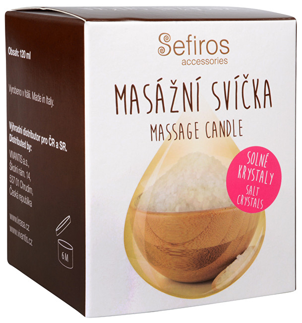 Sefiros Masážní svíčka Solné krystaly (Massage Candle) 120 ml