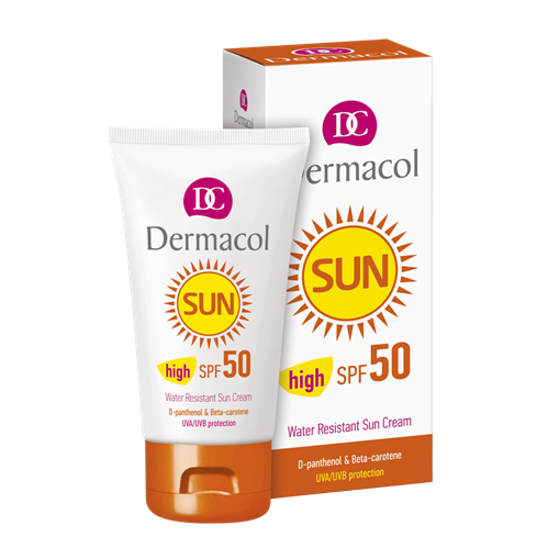 Dermacol Voděodolný ochranný pleťový krém Sun SPF 50 50 ml - SLEVA - pomačkaná krabička