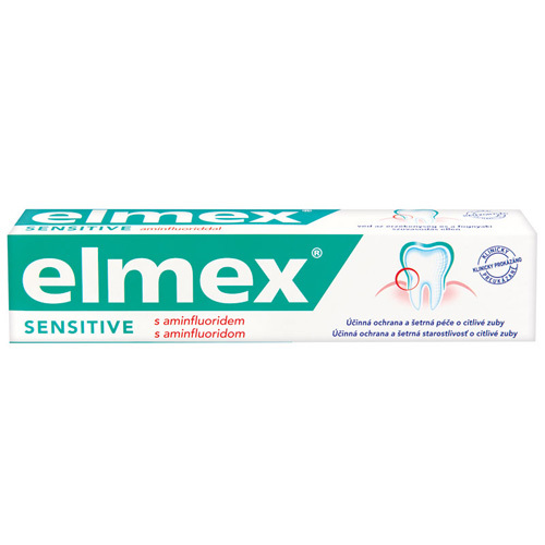 Elmex Zubní pasta Sensitive pro citlivé zuby 75 ml - SLEVA - poškozená krabička