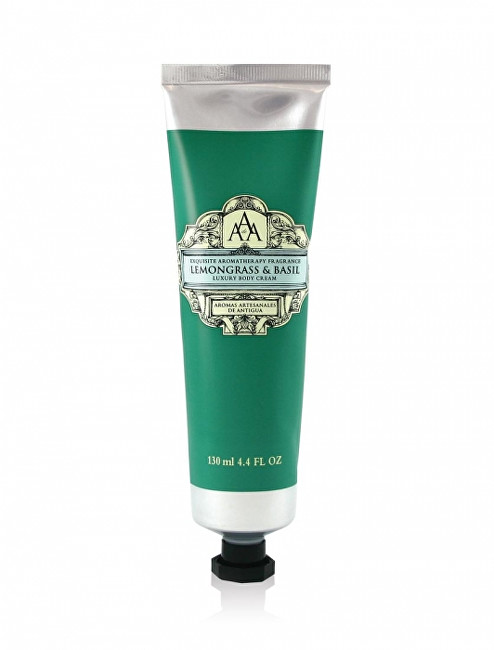 Somerset Toiletry Luxusní tělový krém se svěží vůní citrónové trávy a bazalky (Luxury Body Cream) 130 ml