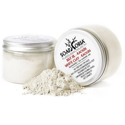 Soaphoria Přírodní kosmetický bílý jíl (White Clay For Cosmetic Use) 150 g - SLEVA - poškozené víčko