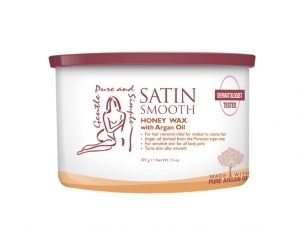 Satin Smooth Depilační vosk s medem a arganovým olejem (Honey Wax With Argan Oil) 400 ml