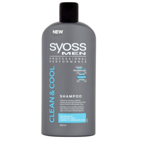 Syoss Šampon pro muže pro normální až mastné vlasy Clean &amp; Cool (Shampoo) 500 ml