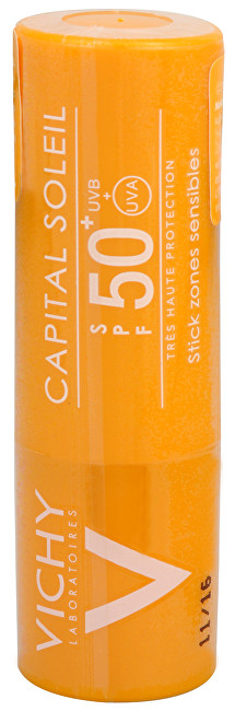 Fotografie Vichy Idéal Soleil Capital tyčinka pro ochranu citlivých partií a rtů SPF 50+ 9 g