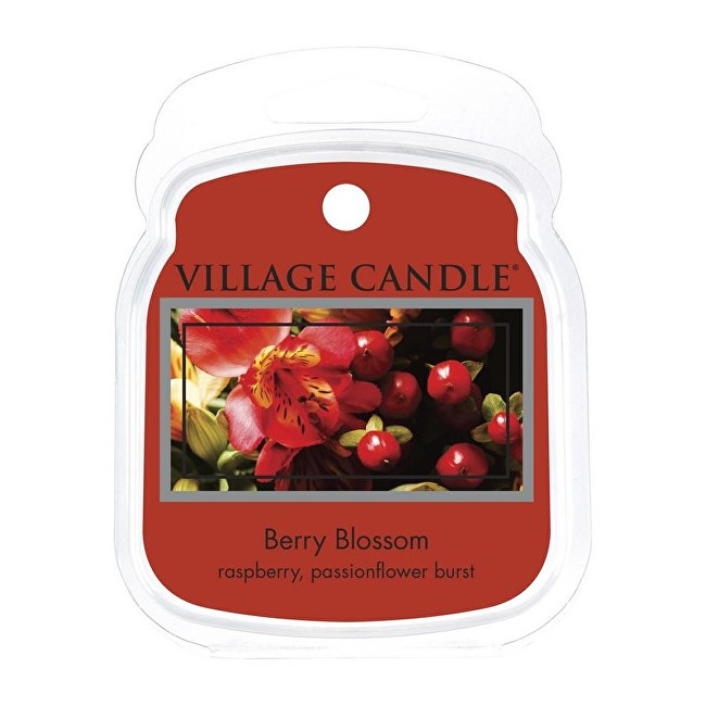 Village Candle Rozpustný vosk do aromalampy Červené květy (Berry Blossom) 62 g