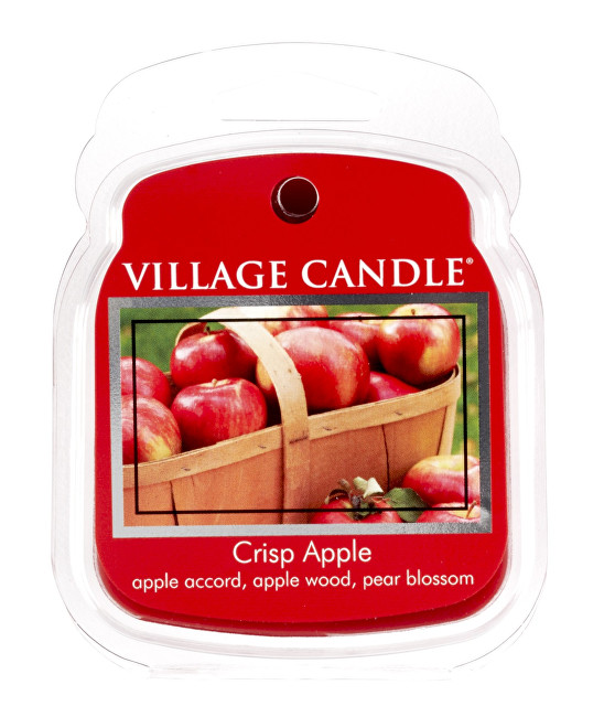 Village Candle Rozpustný vosk do aromalampy Svěží jablko (Crisp Apple) 62 g