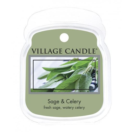 Village Candle Rozpustný vosk do aromalampy Svěží šalvěj (Sage Celery) 62 g