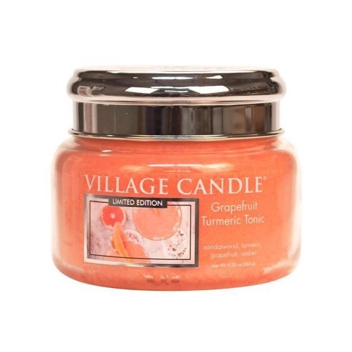Village Candle Vonná svíčka ve skle Osvěžující Tonic (Grapefruit Turmeric Tonic) 262 g
