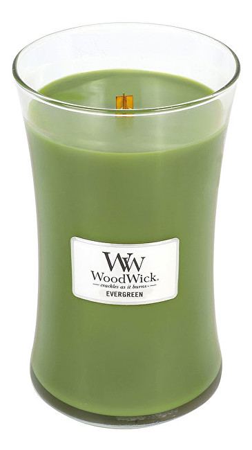 WoodWick Vonná svíčka váza Evergreen 609 g