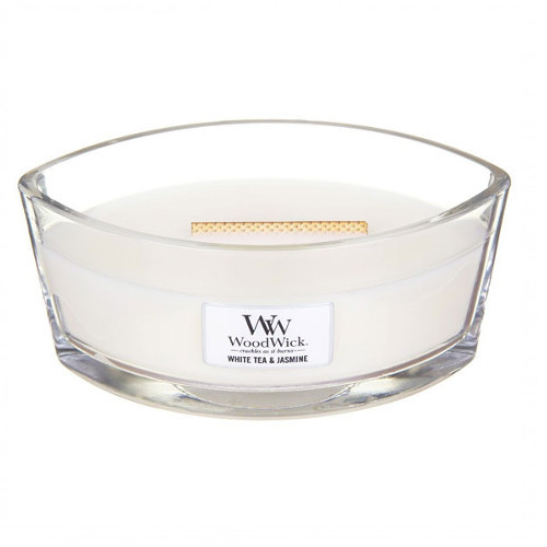 WoodWick Vonná svíčka loď White Tea & Jasmine 453 g