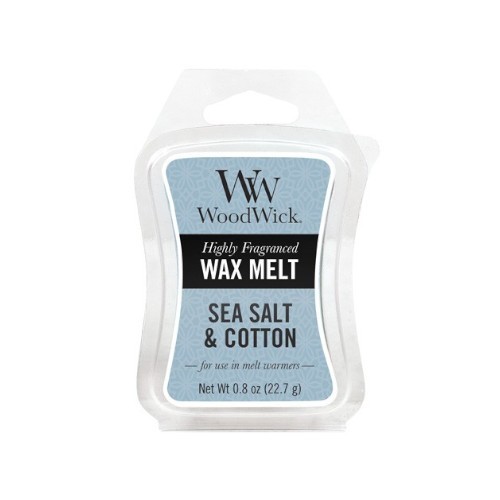 WoodWick Vonný vosk Sea Salt &amp; Cotton 22,7 g