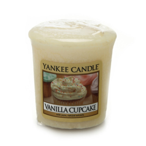 Yankee Candle Aromatická votivní svíčka Vanilkové košíčky (Vanilla Cupcake) 49 g