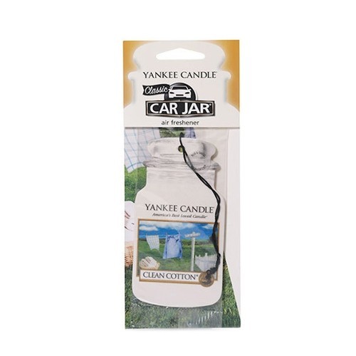 Yankee Candle Papírová visačka do auta Čistá bavlna (Clean Cotton) 1 ks